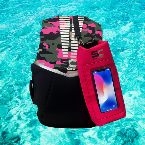 2.5L PVC Dry Bag with Phone Compartment - IP68 Waterproof